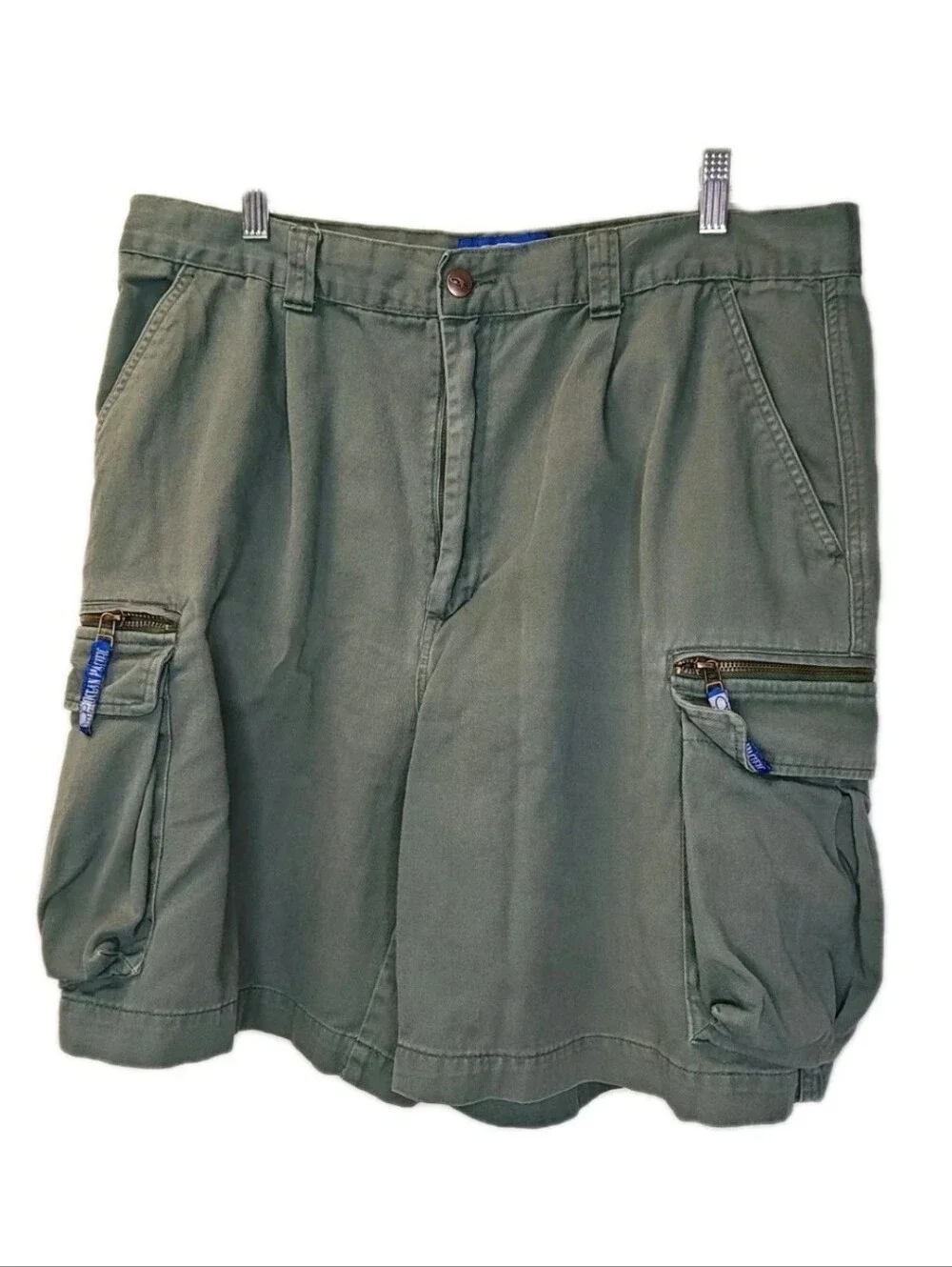 Vtg 80s Ocean Pacific Baggy Pocket Cargo Pleated Shorts Fits 38/9